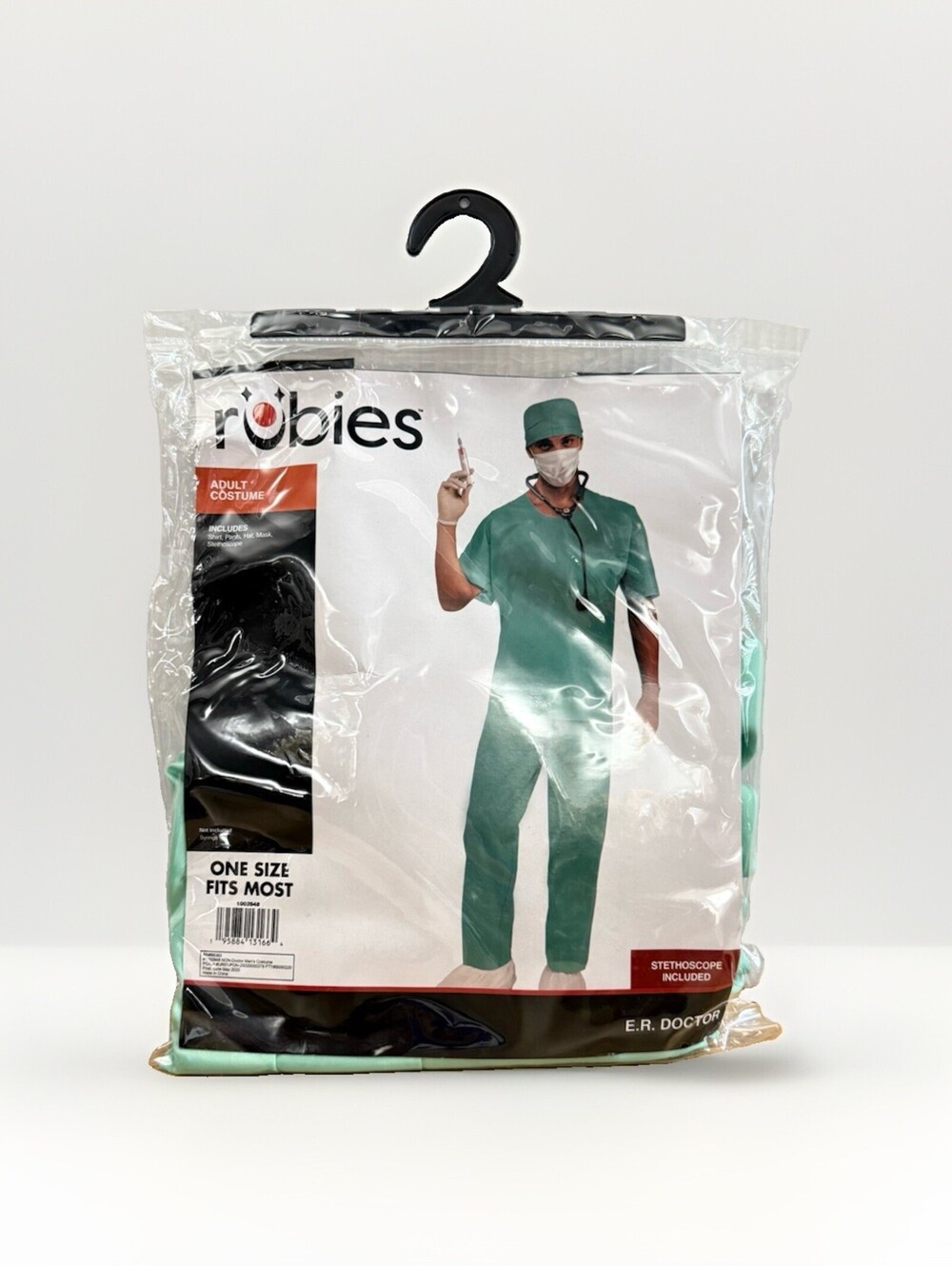 Halloween E.R. Surgeon Doctor Nurse Scrubs Green Costume Rubies New One Size